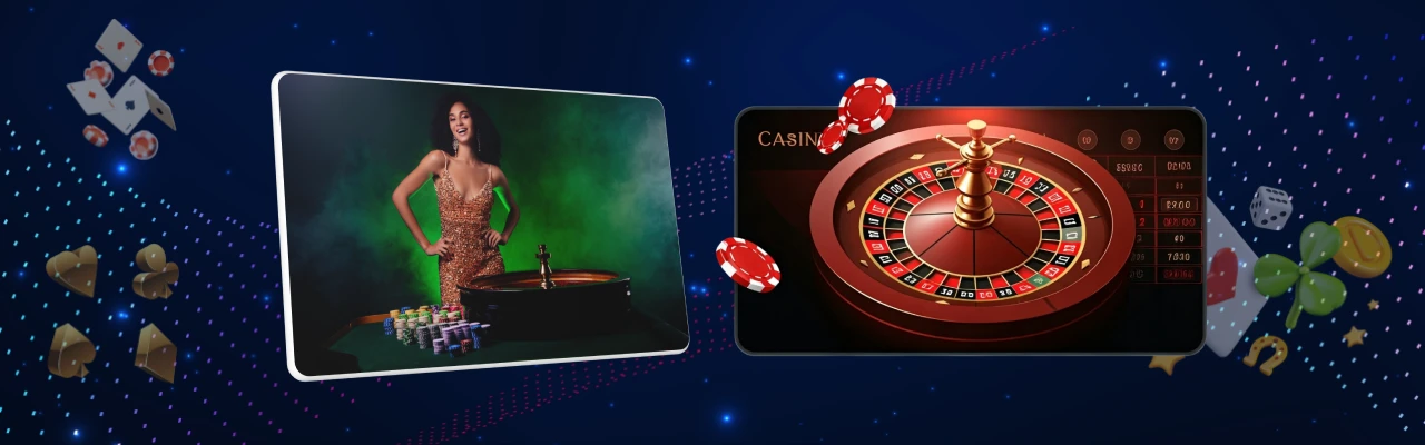Live dealer roulette og virtuell roulette