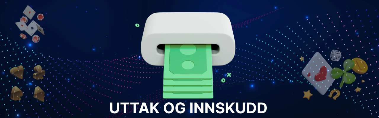 Uttak og innskudd på bet365