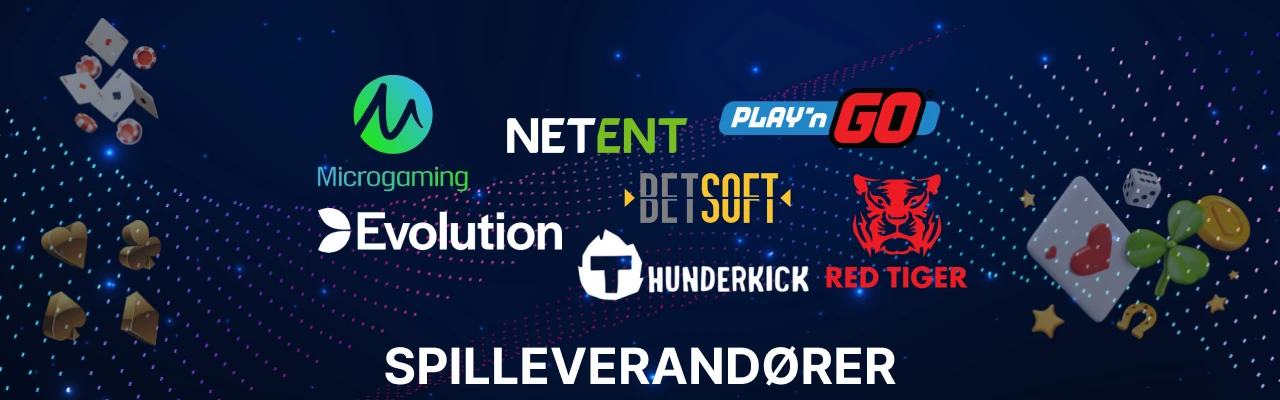 Spilleverandører hos comeon casino