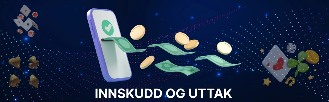 Innskudd og uttak på norgesautomaten