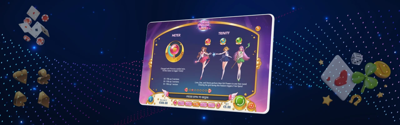 Brukeropplevelse og grensesnitt i moon princess 100