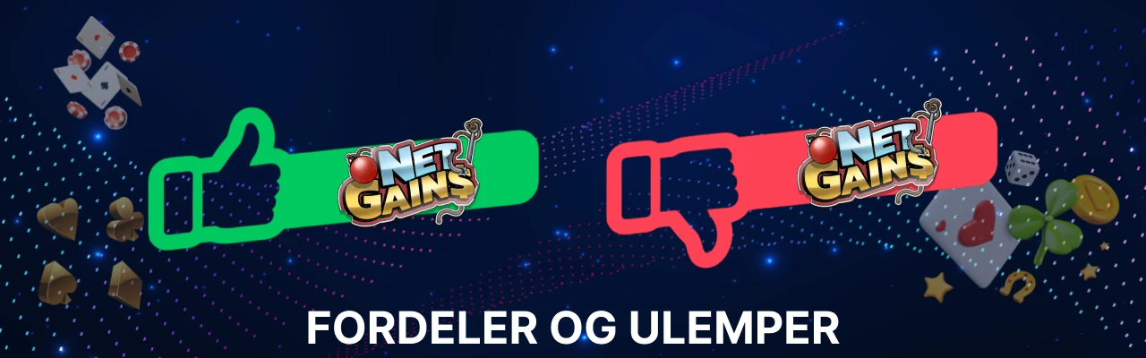 Fordeler og ulemper ved spilleautomaten net gains