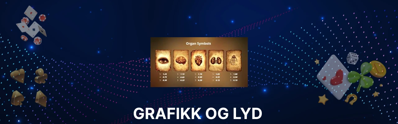 Grafikk og lyd i spilleautomaten mental
