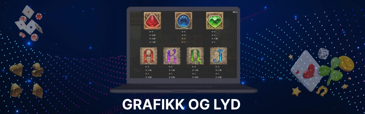 Grafikk og lyd i temple tumble megaways
