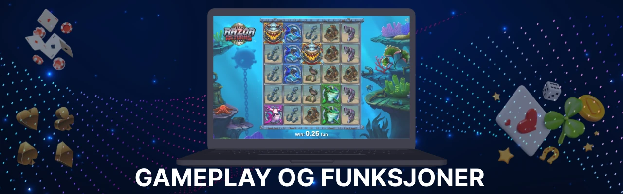 Spilleautomaten razor returns i norge