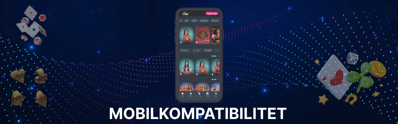 Miki live casino pâ mobil