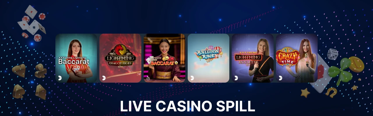 Typer miki live casino spill