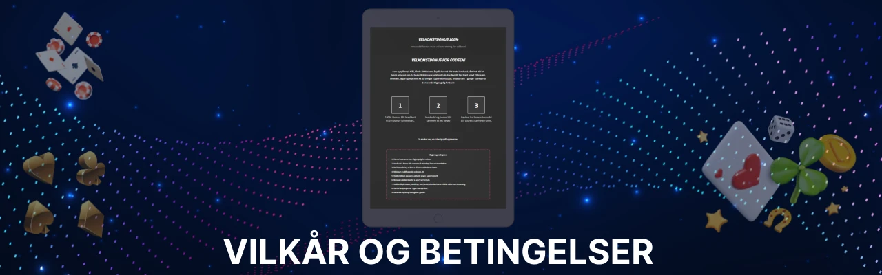 Vilkår og betingelser i miki casino