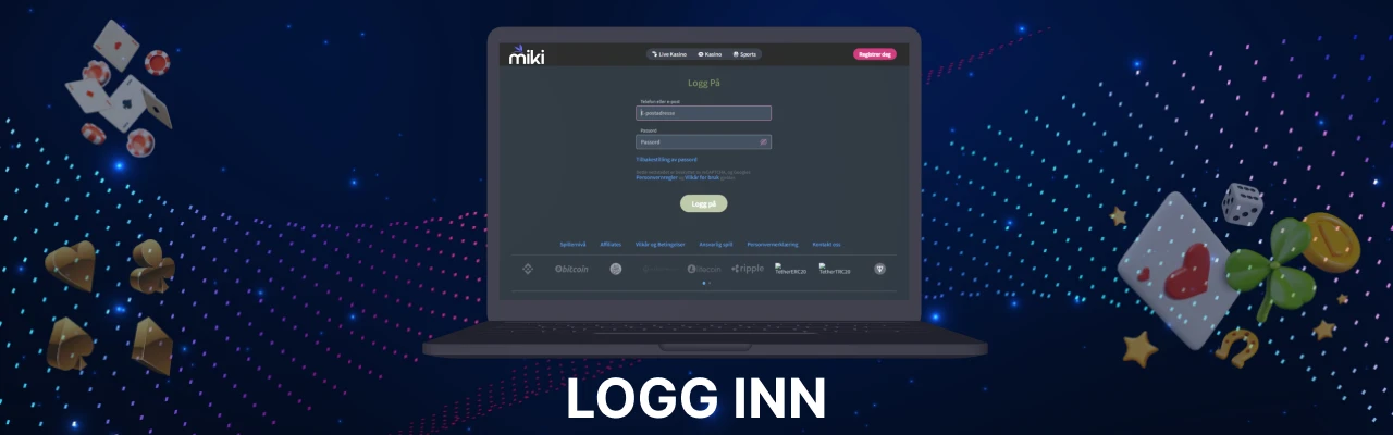 Miki logg inn på mobilcasino