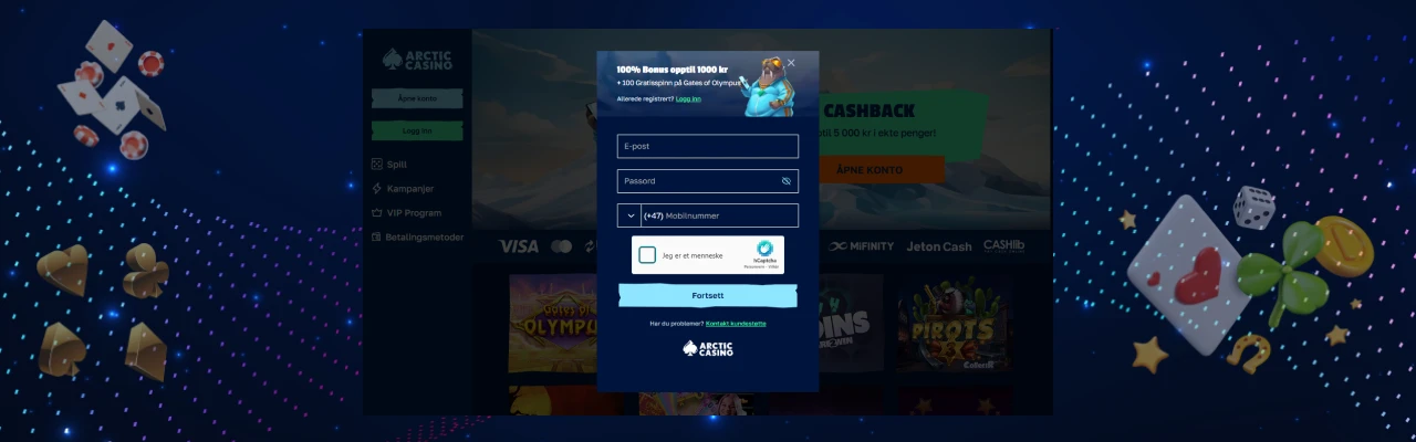 Arctic casino login