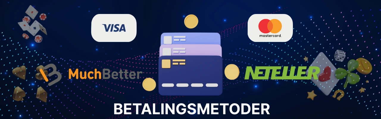 Betalingsmetoder på nettcasino